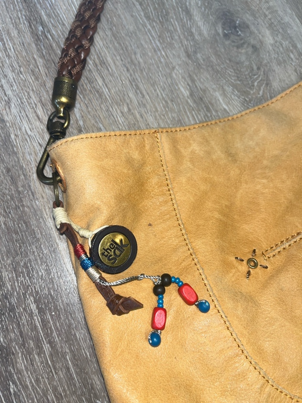 The Sak Bohemian Tan Leather Shoulder Bag, #leather #boho #indie - Picture 3 of 9